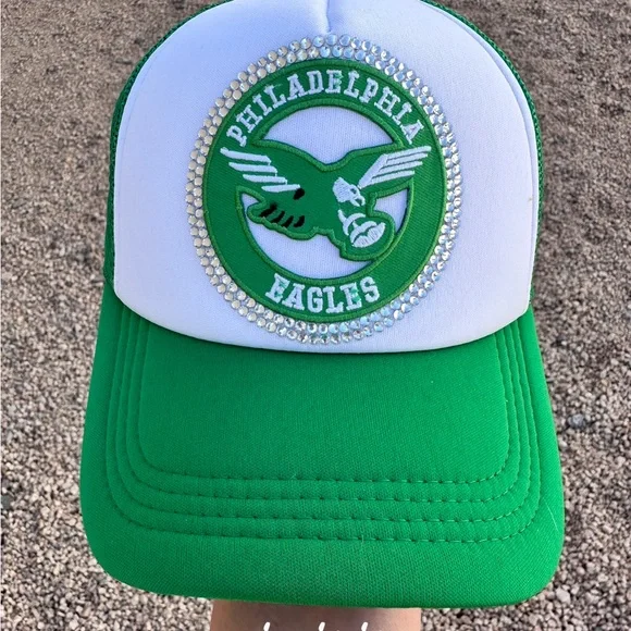 NWT Bleed Green Philadelphia Eagles Green and White Bling  display picture 1